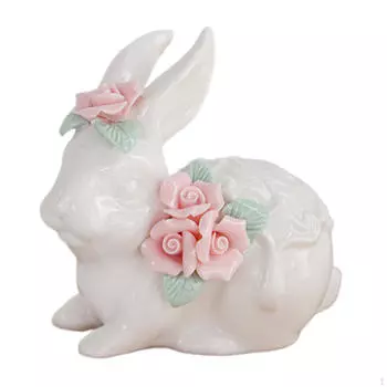 Очаровательная керамическая статуэтка кролика для декора дома и сада Style E