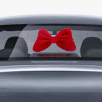Очаровательная кукольная игрушка на заднюю часть автомобиля - необычный акцент на транспортном средстве Bow Tie