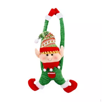 Очаровательная кукольная пряжка для занавесок, рождественское украшение, праздничный держатель, универсальный подхват зелёный