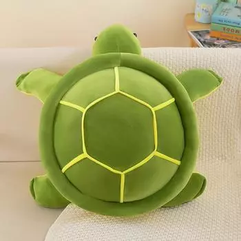 Очаровательная мягкая хлопковая плюшевая подушка и спинка в виде морской черепахи 23 cm