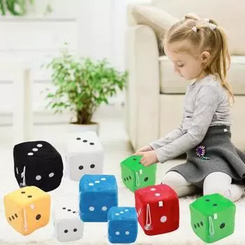 Очаровательная мультяшная легкая плюшевая игрушка в форме кубика, квадратная подвеска для вечеринки 4cm чёрный