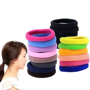 Очаровательная новая повязка на голову для волос, женская повязка для хвоста, обруч для волос с веревочным кольцом красный черный