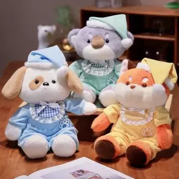 Очаровательная пижама, собака, лиса, коала, плюшевая игрушка, мягкая, спокойной ночи, кукла, животное, детская подушка, рождественский подарок на день рождения 40cm