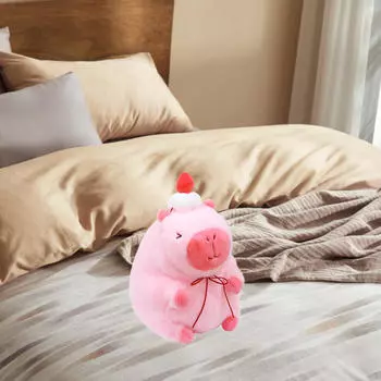 Очаровательная плюшевая игрушка капибара для украшения автомобиля и top with cake 23cm