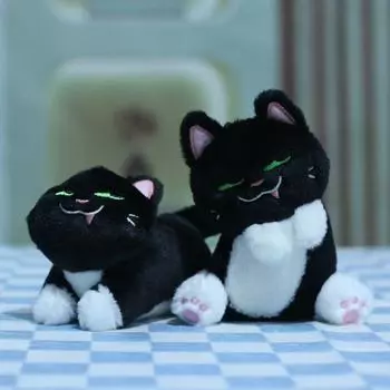 Очаровательная плюшевая кукла-брелок в виде кошки - Милый кулон в виде котенка 12 cm