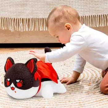 Очаровательная плюшевая кукла-кошка, мягкая игрушка, супер мягкая, износостойкая, не выцветающая, моющаяся, мультяшная кошечка