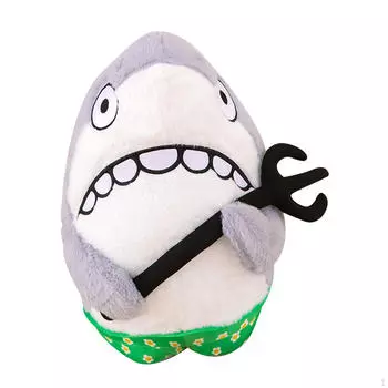 Очаровательная плюшевая подушка «Акула» — мягкая и приятная игрушка для декора кровати или автомобиля 30cm