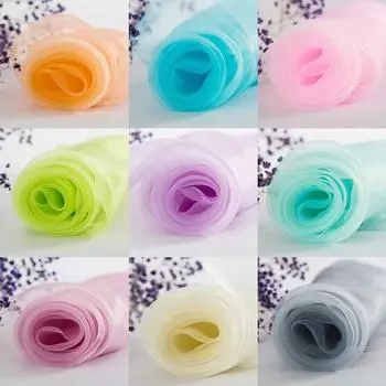 Очаровательная пряжа Mariage, праздничные принадлежности, украшения на день рождения, свадьбу, рулон тюля, прозрачная ткань из органзы 1,5*2 м, вечеринка коралловый