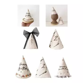 Очаровательная шапочка на первый день рождения для мальчиков и девочек, мягкая и хлопковая ткань, шапочка для душа, модный головной убор для младенцев A