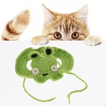 Очаровательная шляпа для кошки, мультяшный питомец на Хэллоуин, легко носить, нарядная шляпа, головной убор для щенка в помещении Green S