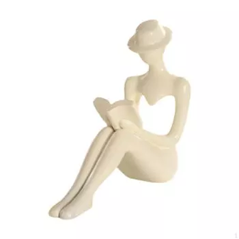 Очаровательная скульптура девушки для украшения дома и подарка серый