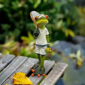 Очаровательная скульптура лягушки для украшения дома и в качестве подарка White Shorts