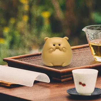 Очаровательная скульптура свиньи, причудливая фигурка животного, декор для дома Yellow Type A