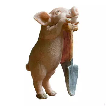 Очаровательная статуэтка свиньи для домашнего декора Brick Moving Pig