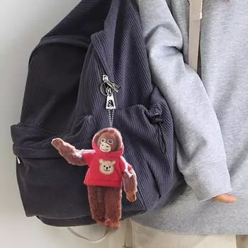 Очаровательная толстовка с капюшоном обезьянка брелок плюшевый подвесной орнамент со съемной курткой мягкие сумки кулон чучело животного брелок фиолетовый