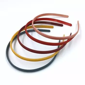 Очаровательная женская повязка для волос, аксессуары для волос, обруч для волос, одноцветный головной убор, повязка на голову 0,5 см, головной убор для женщин, леди, элегантный темно-синий