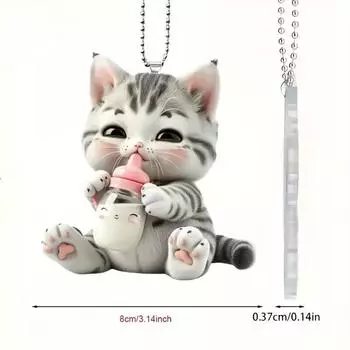 Очаровательное акриловое украшение для автомобиля в виде кошки для восхитительных и уникальных автомобильных аксессуаров