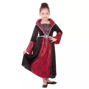 Очаровательное девичье платье на Хэллоуин с асимметричным подолом и темой, вдохновленной вампирами S