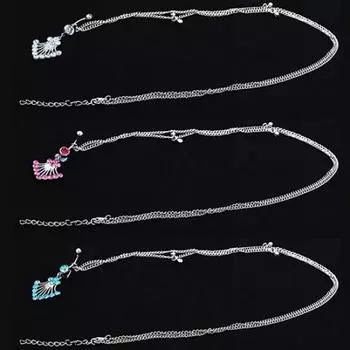 Очаровательное кольцо для пупка со стразами, поясная цепочка на талии, ювелирные изделия для пирсинга синий