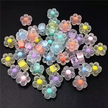 Очаровательное модное ювелирное изделие, ожерелье «сделай сам», материал ручной работы, прозрачный/матовый, 10 шт., браслет в форме сердца, сливовых бусин Transparent зелёный