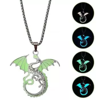 Очаровательное ожерелье с подвесками, светящееся экологически чистое украшение на шею