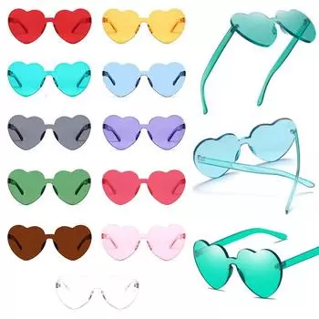 Очаровательное праздничное платье, аксессуары, прозрачные линзы, без оправы, в форме сердца, яркие цвета, высокое качество, яркие цвета, очки, популярные, горячая распродажа для женщин розы красного