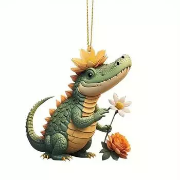 Очаровательное Рождественское Мультяшное Украшение-Подвеска Дракон Для Автомобиля И Праздничные Акценты Дома StyleA