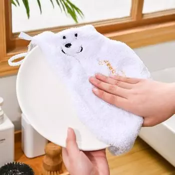 Очаровательное супер впитывающее удобное на ощупь полотенце для рук с мягкой текстурой для подвешивания в отеле