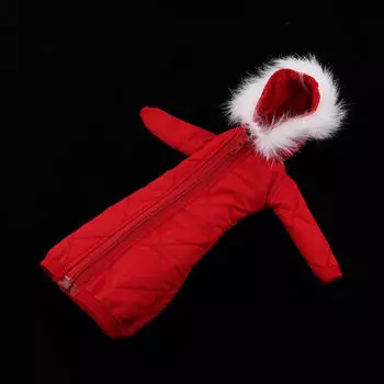 Очаровательное теплое длинное пальто на хлопковой подкладке 1/6 для куклы BJD SD, аксессуар для одежды розы красного