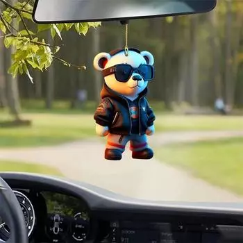 Очаровательные акриловые мультяшные автомобильные аксессуары с ароматом, идеально подходящие для праздничных украшений 1