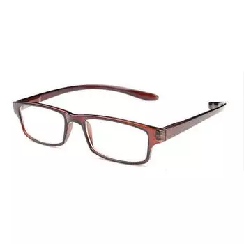 Очаровательные эластичные очки для чтения, модные, хорошие, гибкие, старые очки из смолы, удобные очки с лямкой на шее, сверхлегкие очки для пресбиопии, против усталости +2.0 коричневый