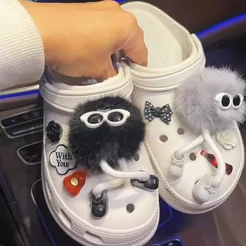 Очаровательные булавки для обуви «сделай сам», 3D креативные украшения «длинноногий монстр», пряжка для обуви с отверстиями, набор подвесок, аксессуары, подарок для мальчиков и девочек