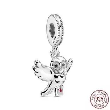 Очаровательные бусины из стерлингового серебра 925 пробы, серия «Принцесса с животными», подходят для оригинального модного браслета, женские ювелирные изделия «сделай сам»