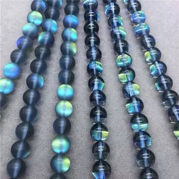 Очаровательные бусины, зеленые блестящие хрустальные бусины, свободные бусины для изготовления браслета, ожерелья 6mm-30pcs