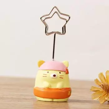 Очаровательные настольные украшения с надписью и фотографией из смолы в виде животных, 4 стиля