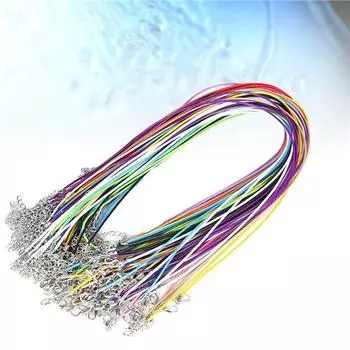 Очаровательные очки, 10 шт., изысканный шнур, аксессуары из искусственной кожи, застежка-лобстер, цепочка, цепочка, ожерелье, изготовление браслетов, вощеная 10Pcs