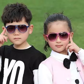 Очаровательные очки для детей, солнцезащитные очки с защитой от ультрафиолета, детские уличные солнцезащитные очки для мальчиков и девочек розовый