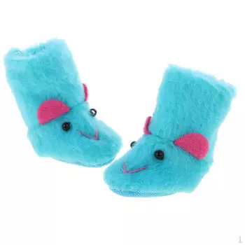 Очаровательные плюшевые туфли с кроликом для платья нео-кукол 12 дюймов