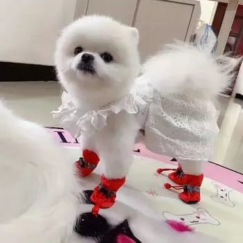 Очаровательные противоскользящие 4 шт./компл. Оксфордские тапочки для кошек и собак, обувь для домашних животных, чехол для лапок собак, светоотражающие мягкие принадлежности для домашних животных, водонепроницаемая обувь для домашних животных 3 синий