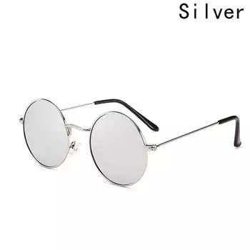 Очаровательные Ретро Поляризованные Солнцезащитные Очки Винтажные Классические Зеркальные Женские Покрытия Модные Круглые Мужские жёлтый