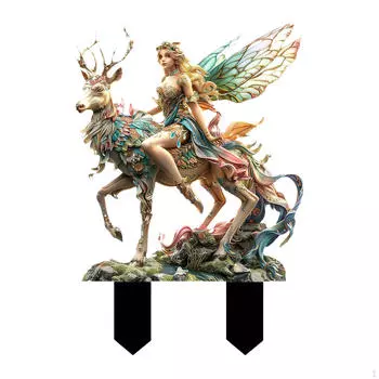 Очаровательные сады, колья, эльф, олень, скульптура, знак, внешний двор, акриловые украшения