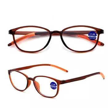 Очаровательные складные очки без оправы, очки для чтения, модные очки для дальнозоркости, легкие, гибкие, мягкие, анти-синие + 1,0 ~ + 4,0, очки +300 чёрный