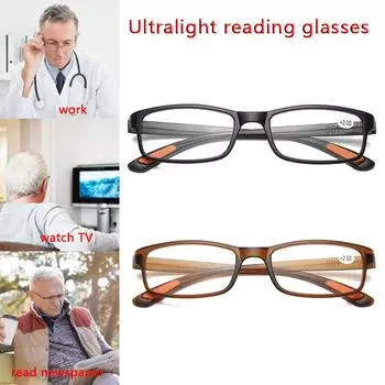 Очаровательные сверхлегкие очки для чтения, книги из смолы для чтения, очки для пресбиопии, рабочие очки для чтения газет, для пожилых людей +3.5