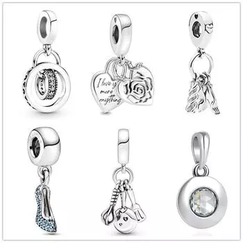 Очаровательные туфли на высоком каблуке из бисера, оригинальные модные браслеты с подвесками, женские украшения «сделай сам»