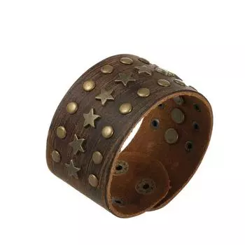 Очаровательные ювелирные изделия, браслет ручной работы из натуральной кожи для мужчин коричневый