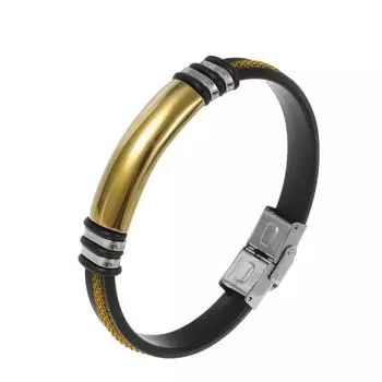 Очаровательные ювелирные изделия, цепочка из нержавеющей стали, гладкий браслет для мужчин чёрный