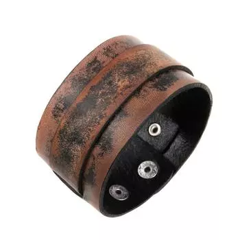 Очаровательные ювелирные изделия ручной работы браслет-манжета из натуральной кожи для мужчин коричневый
