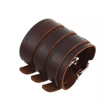 Очаровательные ювелирные изделия ручной работы браслет-манжета из натуральной кожи для мужчин коричневый
