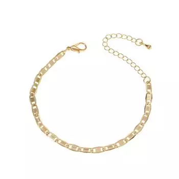 Очаровательные ювелирные изделия, золотые регулируемые ножные браслеты-цепочки для женщин золотой