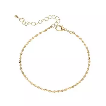 Очаровательные ювелирные изделия, золотые регулируемые ножные браслеты-цепочки для женщин золотой